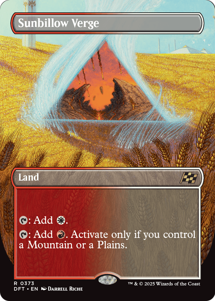 Sunbillow Verge (Borderless) (DFT-373) - Aetherdrift (Borderless)