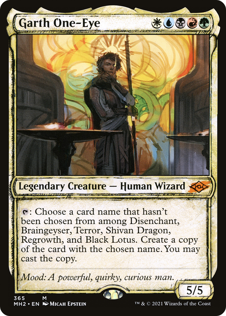 Garth One-Eye (Showcase) (MH2-365) - Modern Horizons 2: (Showcase) Foil