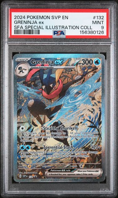 2024 English Pokemon Greninja ex 132 PSA 9