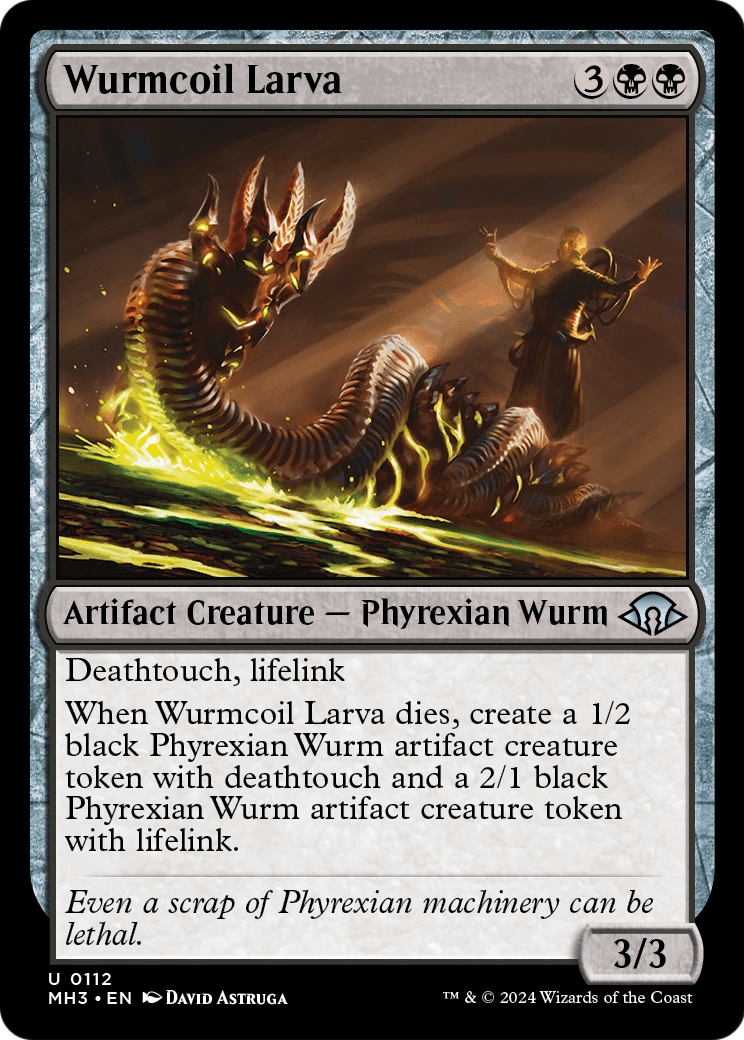 Wurmcoil Larva (MH3-112) - Modern Horizons 3 Foil