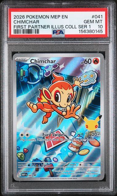 2026 English Pokemon Chimchar 041 PSA 10