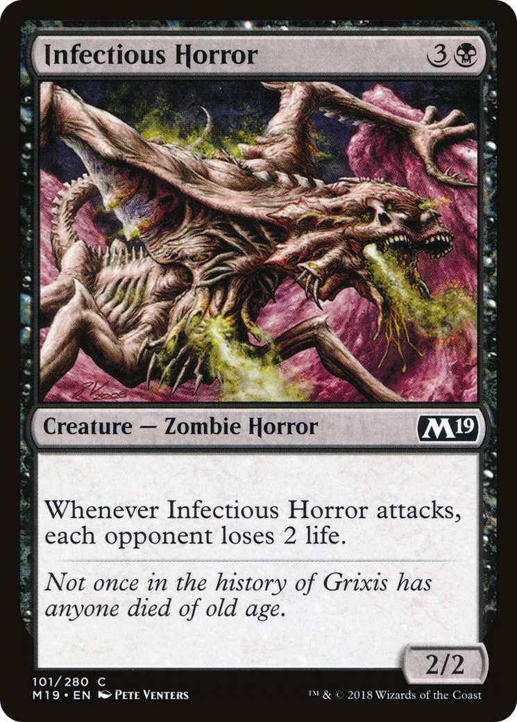 Infectious Horror (M19-101) - Core Set 2019 Foil