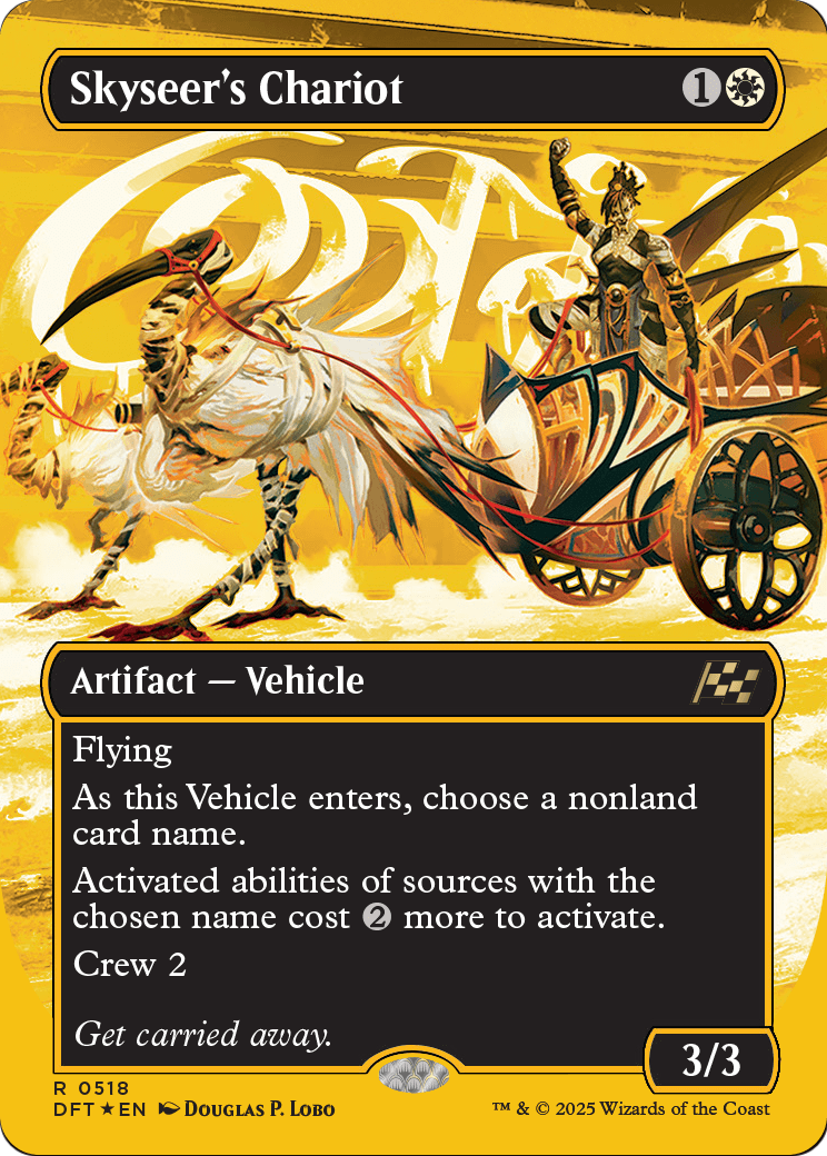Skyseer's Chariot (Borderless) (First-Place Foil) (DFT-518) - Aetherdrift (Borderless) Foil