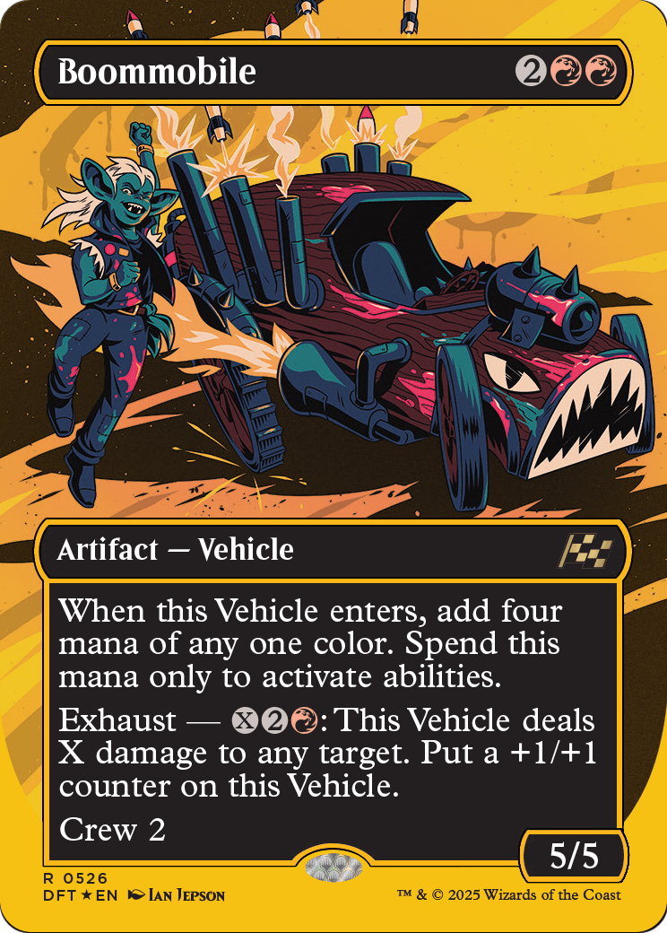 Boommobile (Borderless) (First-Place Foil) (DFT-526) - Aetherdrift (Borderless) Foil