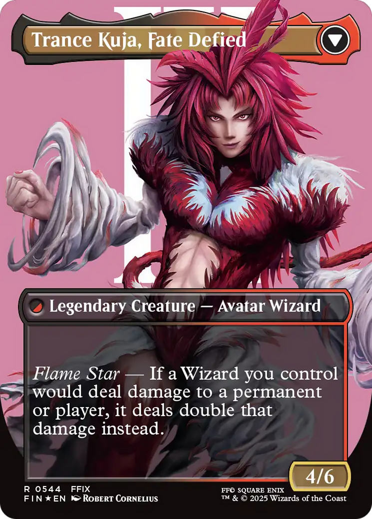 Kuja, Genome Sorcerer // Trance Kuja, Fate Defied (FIN-544) - FINAL FANTASY (Borderless) Foil