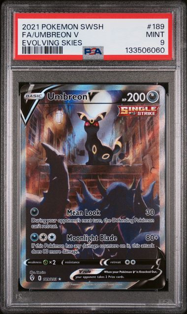 Pokemon Umbreon V 189/203 PSA 9