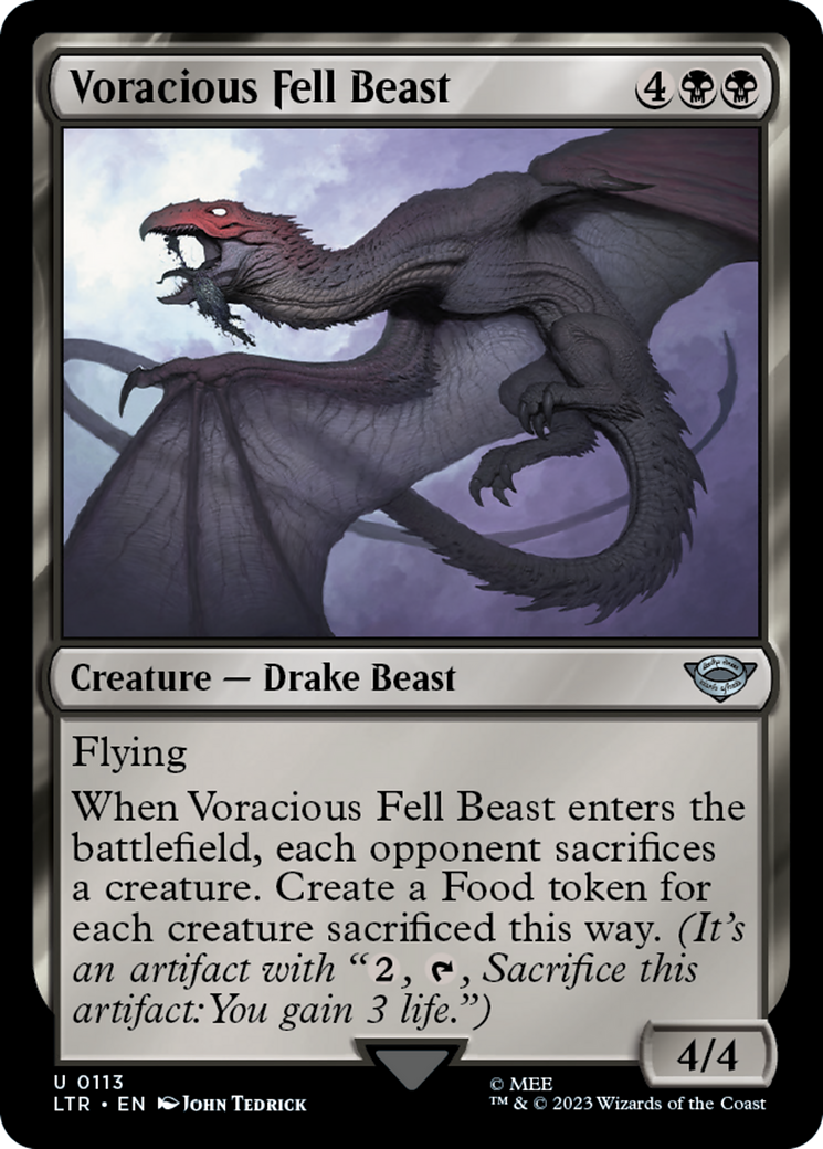 Voracious Fell Beast (LTR-113) - The Lord of the Rings: Tales of Middle-earth