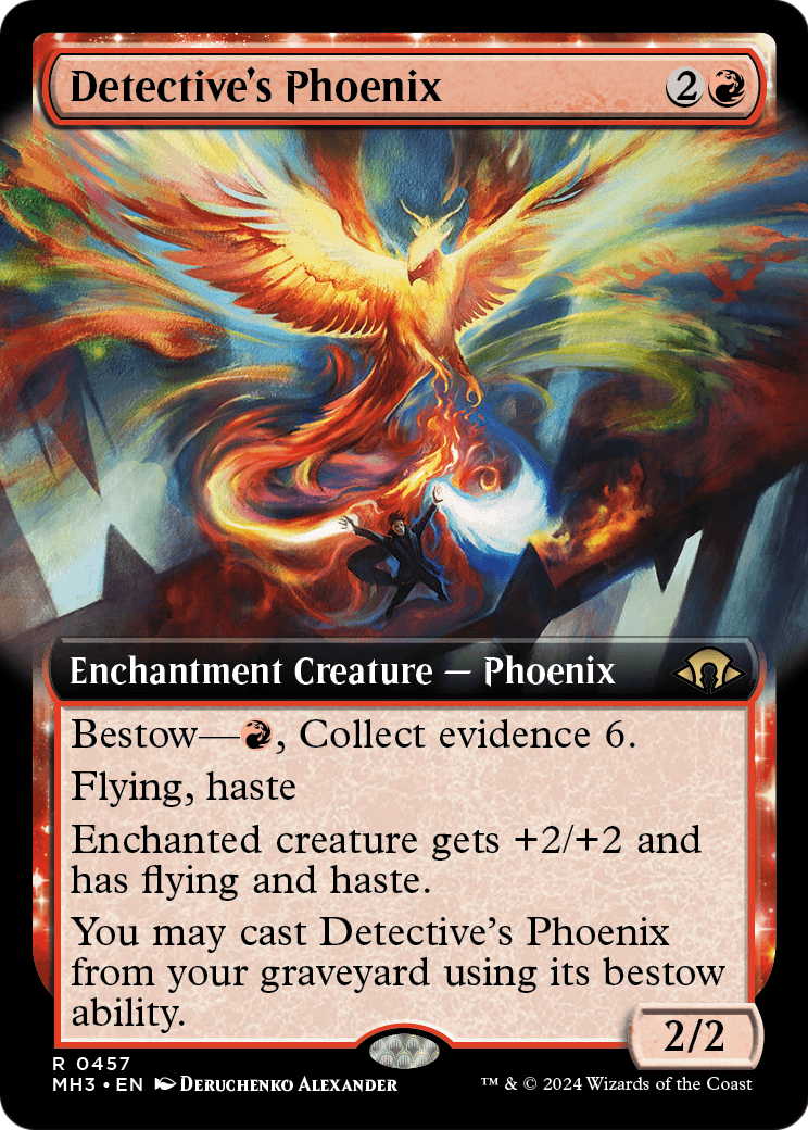 Detective's Phoenix (Extended Art) (MH3-457) - Modern Horizons 3: (Extended Art, enchantment)