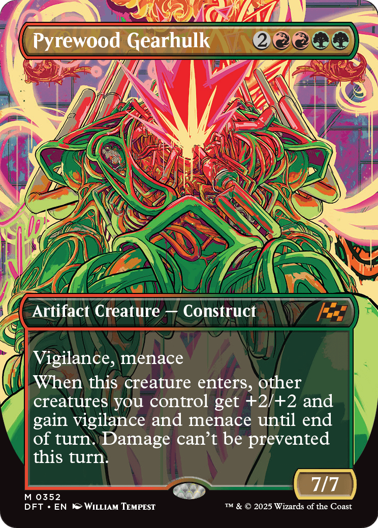 Pyrewood Gearhulk (Borderless) (DFT-352) - Aetherdrift (Borderless)