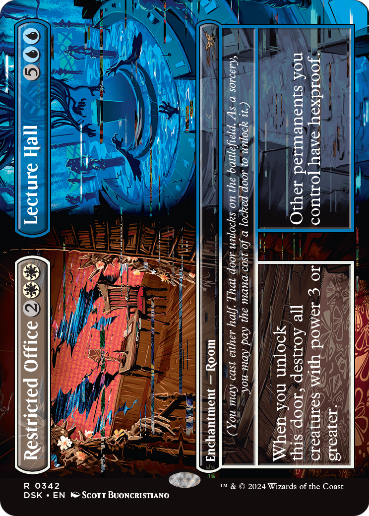Restricted Office // Lecture Hall (Borderless) (DSK-342) - Duskmourn: House of Horror (Borderless)