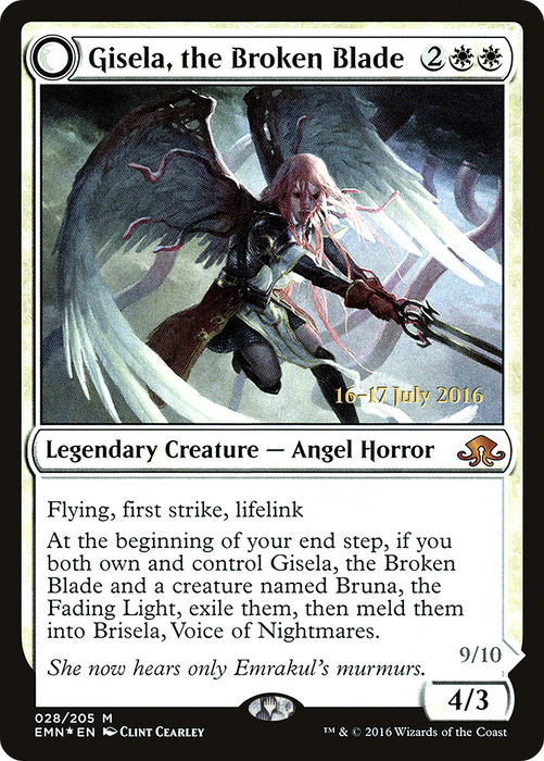 Gisela, the Broken Blade (PRE-28S) - Eldritch Moon Promos: (mooneldrazidfc) Foil