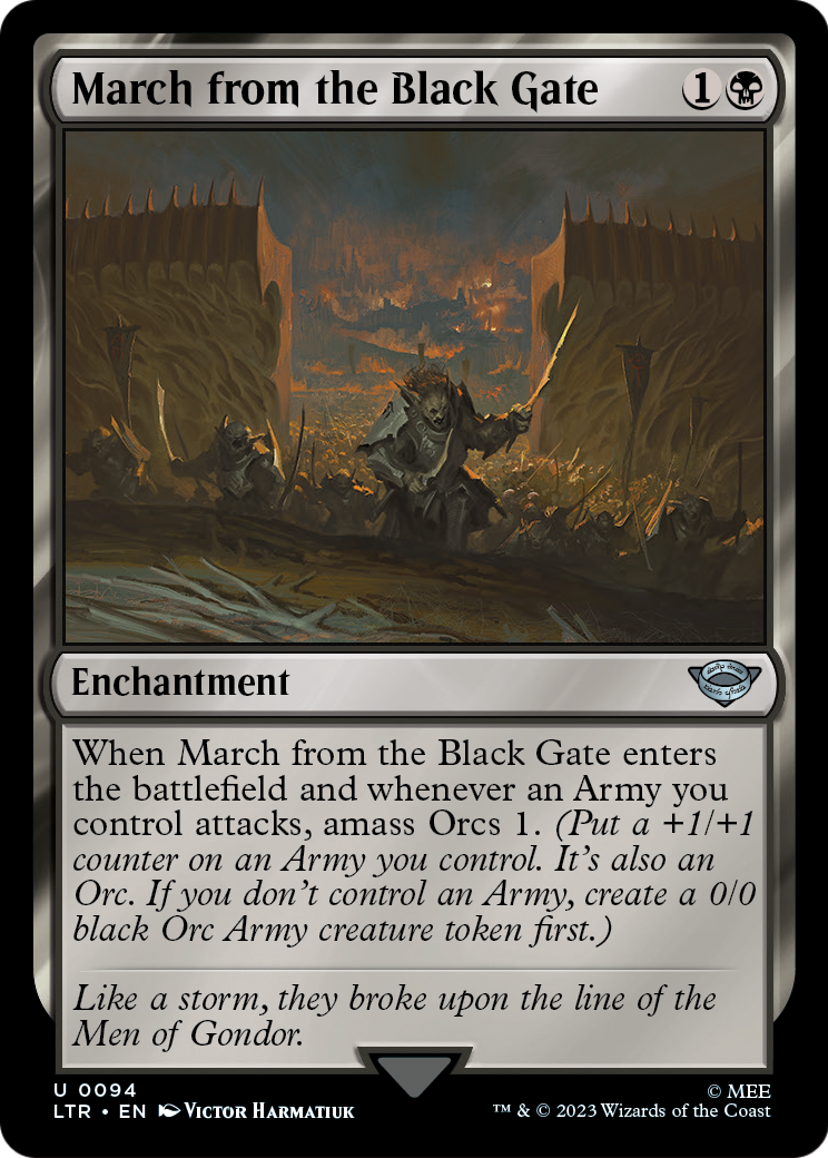 March from the Black Gate (LTR-094) - The Lord of the Rings: Tales of Middle-earth