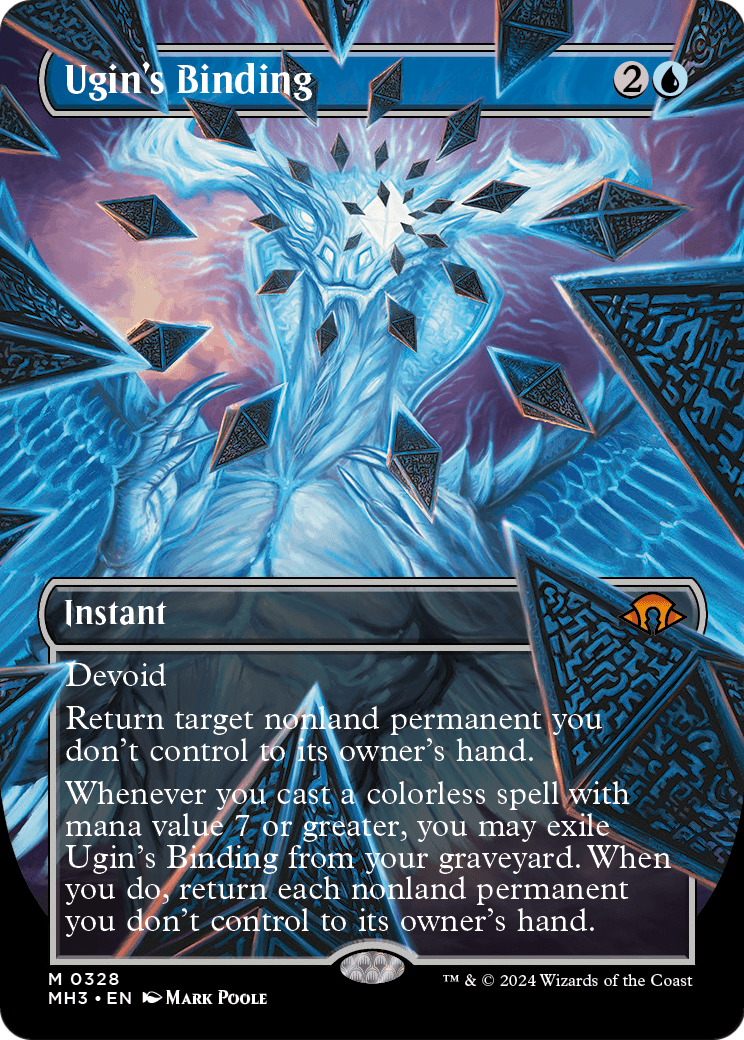 Ugin's Binding (Borderless) (MH3-328) - Modern Horizons 3 (Borderless) Foil