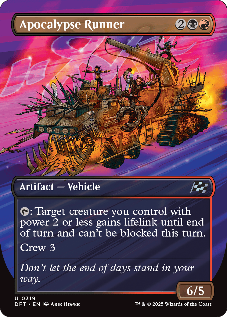 Apocalypse Runner (Borderless) (DFT-319) - Aetherdrift (Borderless)