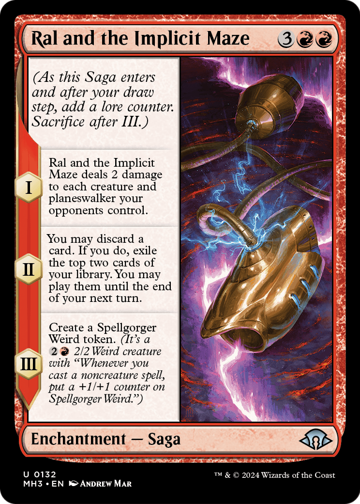 Ral and the Implicit Maze (MH3-132) - Modern Horizons 3 Foil