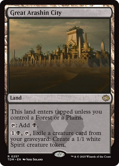 Great Arashin City (TDM-257) - Tarkir: Dragonstorm Foil