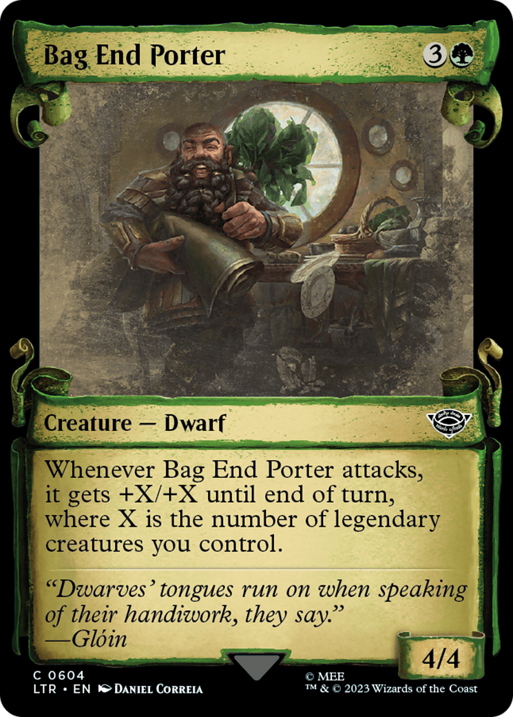 Bag End Porter (Showcase Scrolls) (LTR-604) - The Lord of the Rings: Tales of Middle-earth: (Showcase) Foil