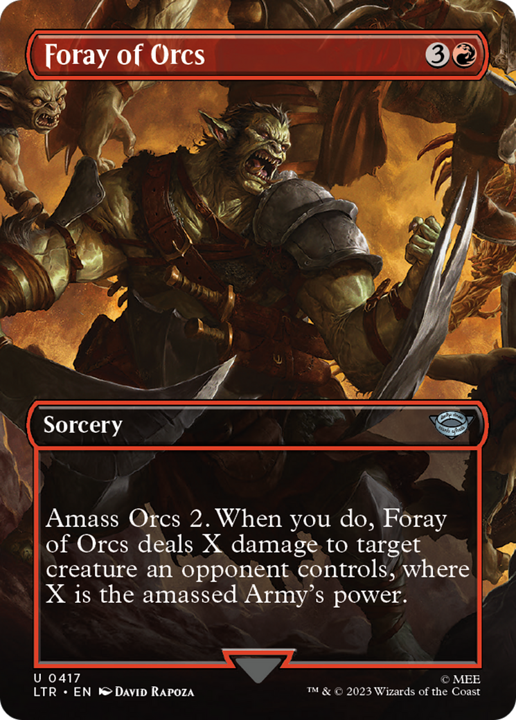 Foray of Orcs (Borderless) (LTR-417) - The Lord of the Rings: Tales of Middle-earth (Borderless)