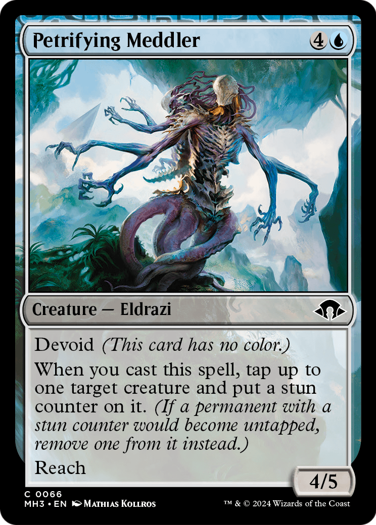 Petrifying Meddler (MH3-066) - Modern Horizons 3: (devoid)