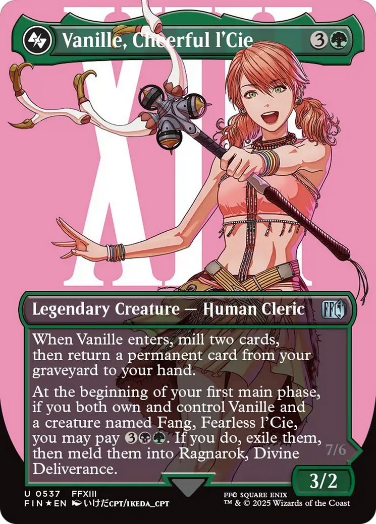 Vanille, Cheerful l'Cie (FIN-537) - FINAL FANTASY (Borderless) (Surge Foil)