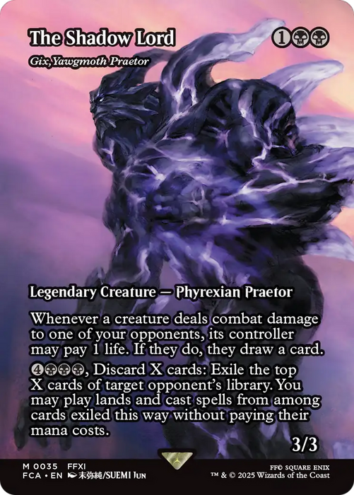 Gix, Yawgmoth Praetor (FCA-035) - FINAL FANTASY: Through the Ages / The Shadow Lord (Borderless) Foil
