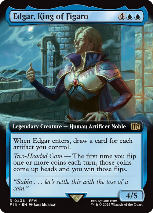 Edgar, King of Figaro (FIN-436) - FINAL FANTASY: (Extended Art) Foil