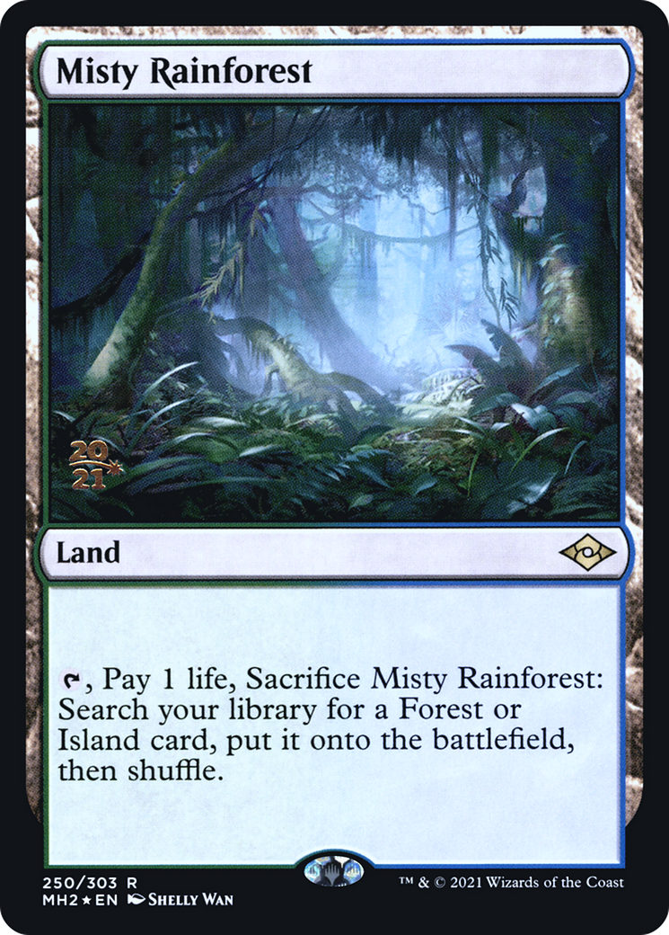 Misty Rainforest (PRE-250) - Modern Horizons 2 Promos Foil