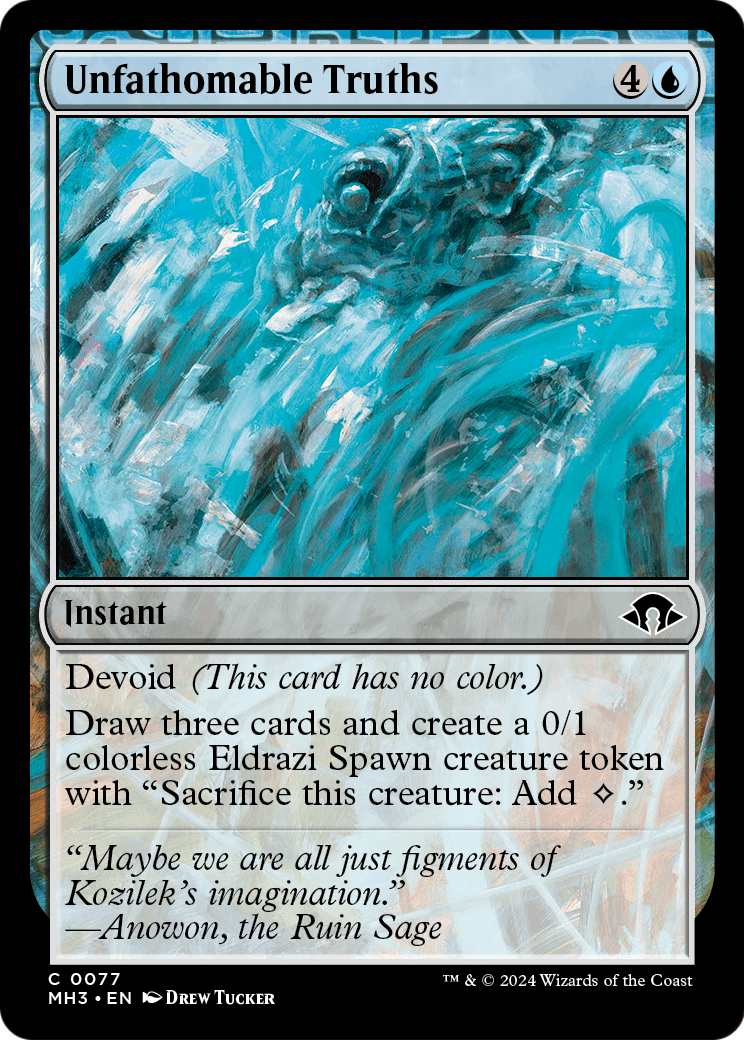 Unfathomable Truths (MH3-077) - Modern Horizons 3: (devoid)