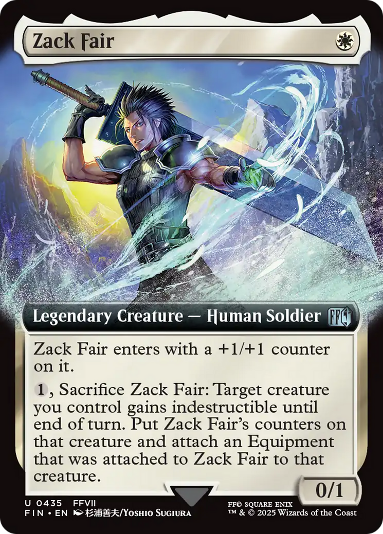 Zack Fair (FIN-435) - FINAL FANTASY: (Extended Art) Foil