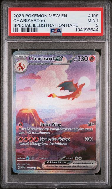 2023 English Pokemon Charizard ex 199/165 PSA 9