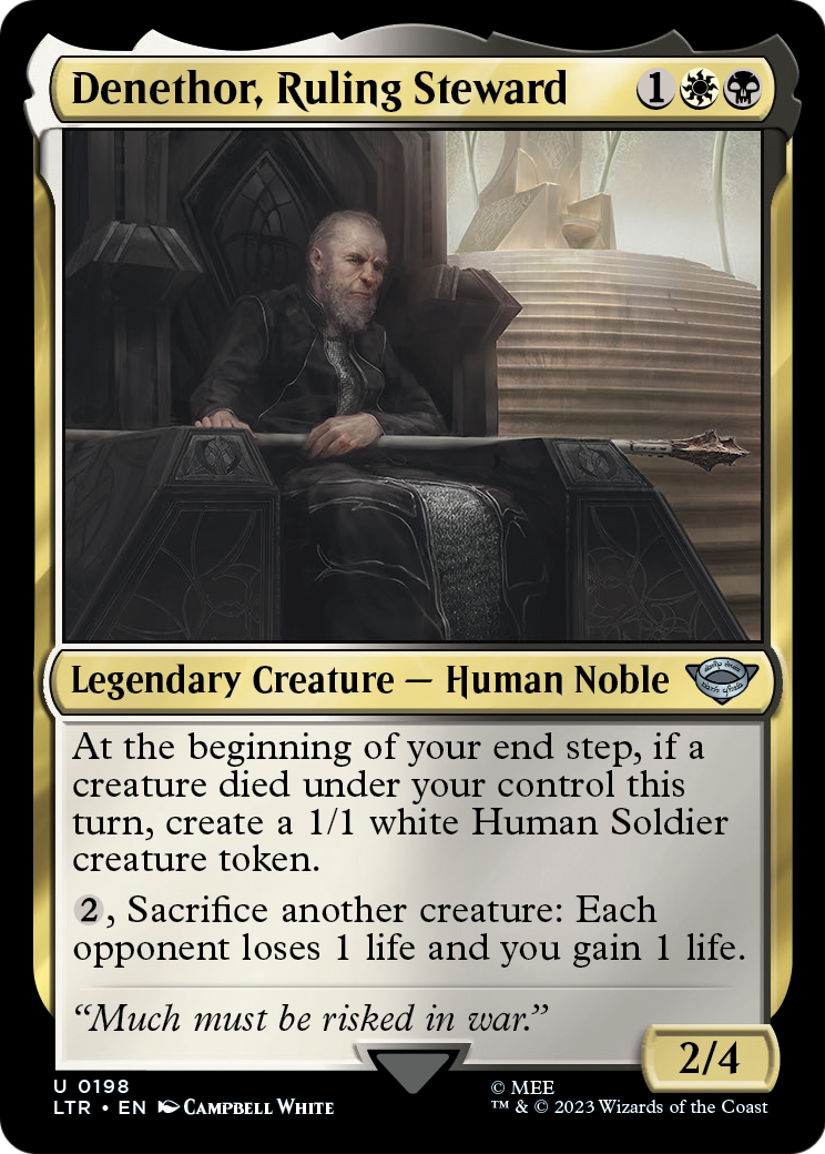 Denethor, Ruling Steward (LTR-198) - The Lord of the Rings: Tales of Middle-earth