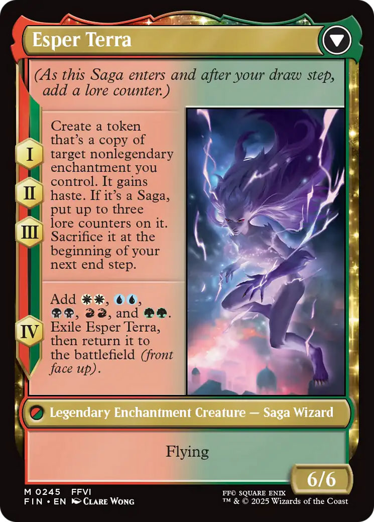 Terra, Magical Adept // Esper Terra (FIN-245) - FINAL FANTASY: (enchantment) Foil