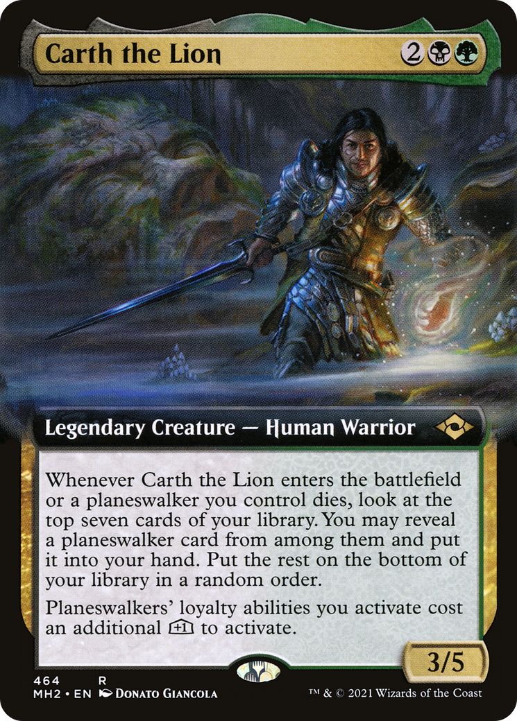 Carth the Lion (Extended Art) (MH2-464) - Modern Horizons 2: (Extended Art)