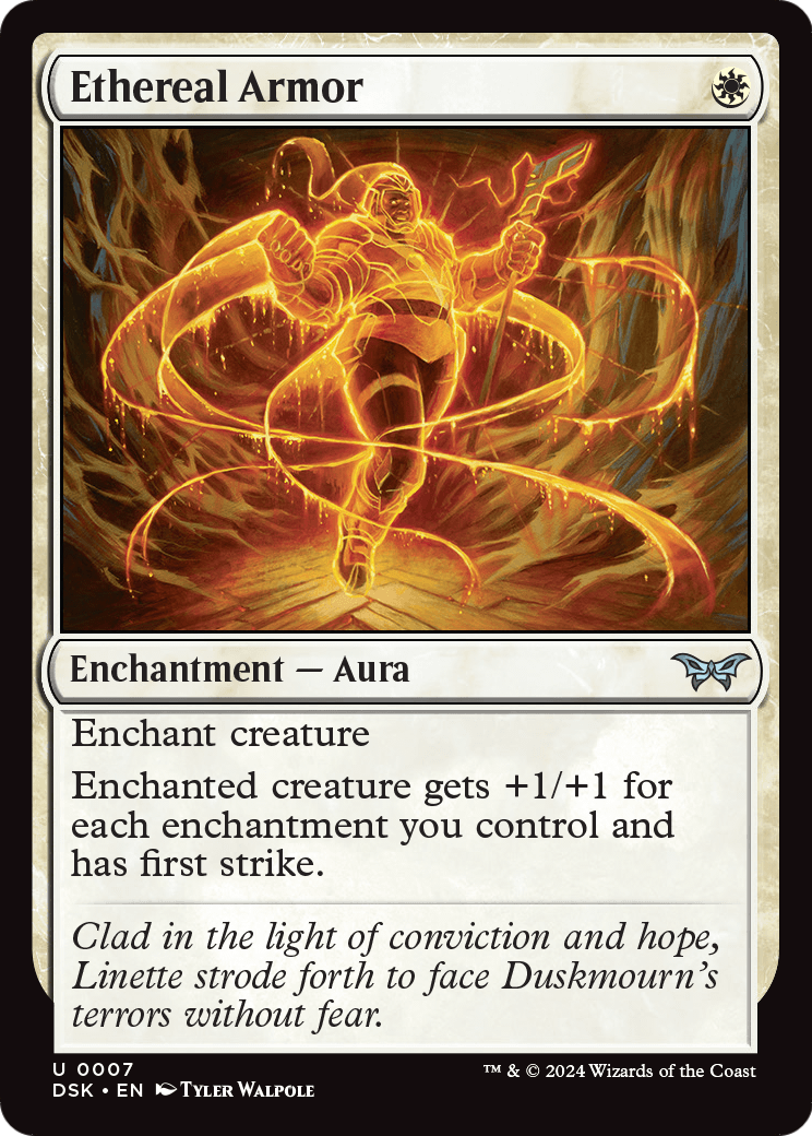 Ethereal Armor (DSK-007) - Duskmourn: House of Horror Foil