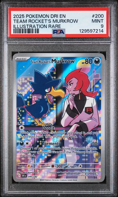 Team Rocket's Murkrow PSA9 200/182