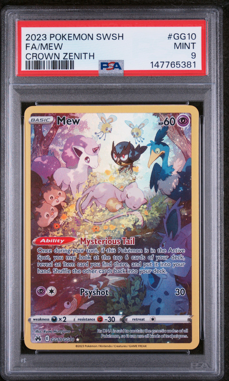2023 English Pokemon Mew GG10/GG70 PSA 9