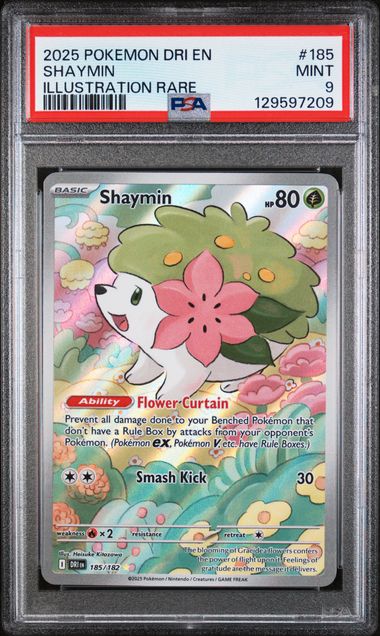 Shaymin 185/182 PSA9