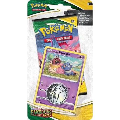Pokemon Evolving Skies Single Pack Blister [Galarian Slowpoke]