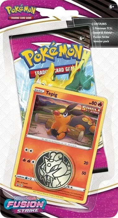 Pokemon Fusion Strike Single Pack Blister [Tepig]/[Blitzle]