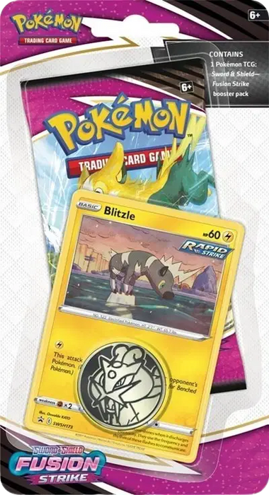 Pokemon Fusion Strike Single Pack Blister [Tepig]/[Blitzle]