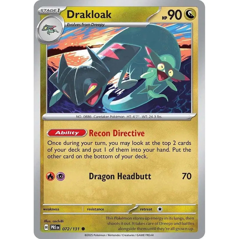 Pokemon Drakloak - 072/131 - Common