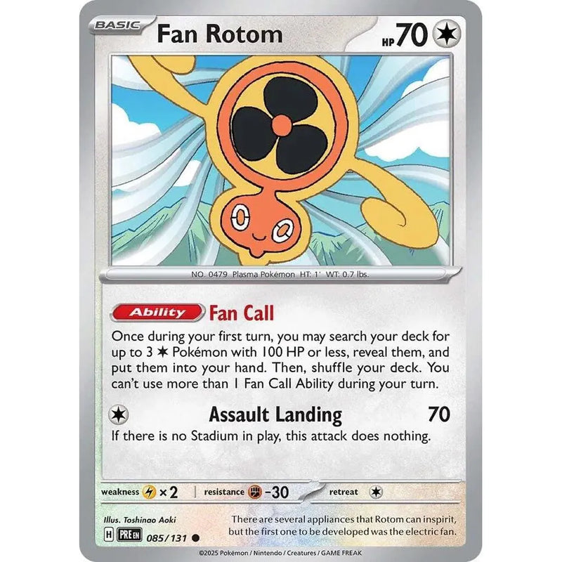 Pokemon Fan Rotom - 085/131 - Common
