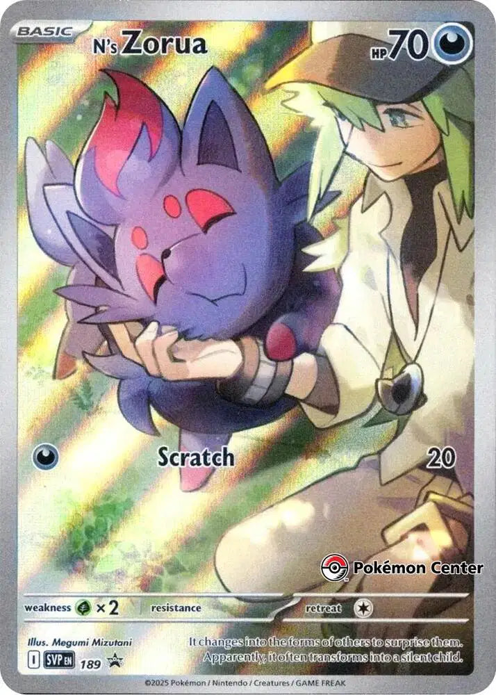 N's Zorua 189 (Pokemon Center)  - Holofoil SV Scarlet & Violet Promo Cards - Promo