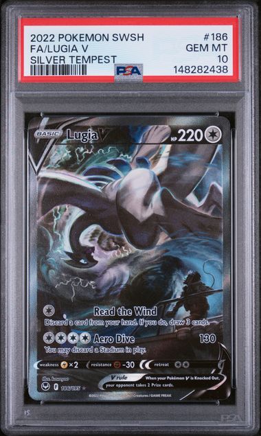 2022 English Pokemon Lugia V 186/195 PSA 10