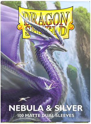 Dragon Shield Matte Dual Sleeves - Standard Size - 100ct - Nebula & Silver