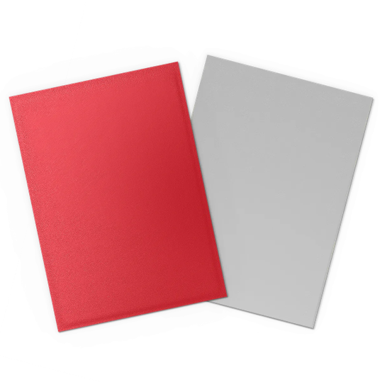 Dragon Shield Matte Dual Sleeves - Standard Size - 100ct - Crimson & Silver