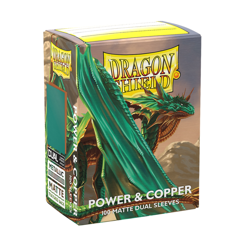 Dragon Shield Matte Dual Sleeves - Standard Size - 100ct - Power & Copper