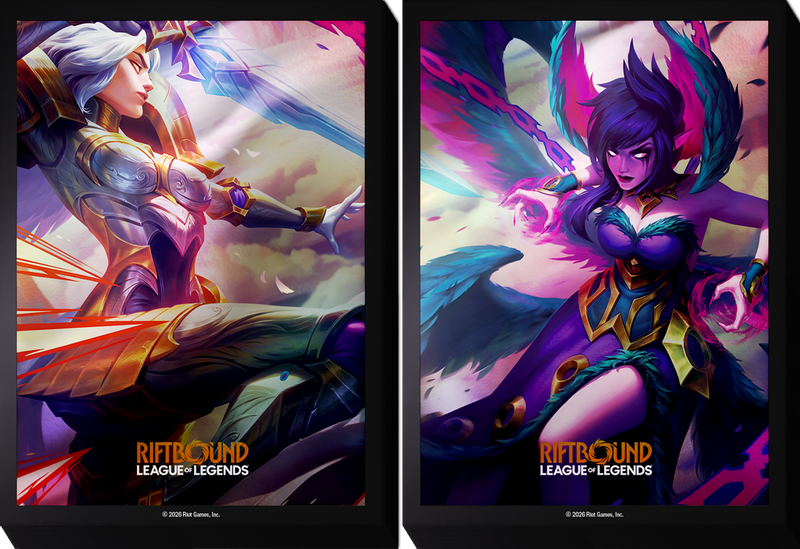 Riftbound - League of Legends - TCG Vendetta Art Sleeves - 100ct - Kayle vs Morgana