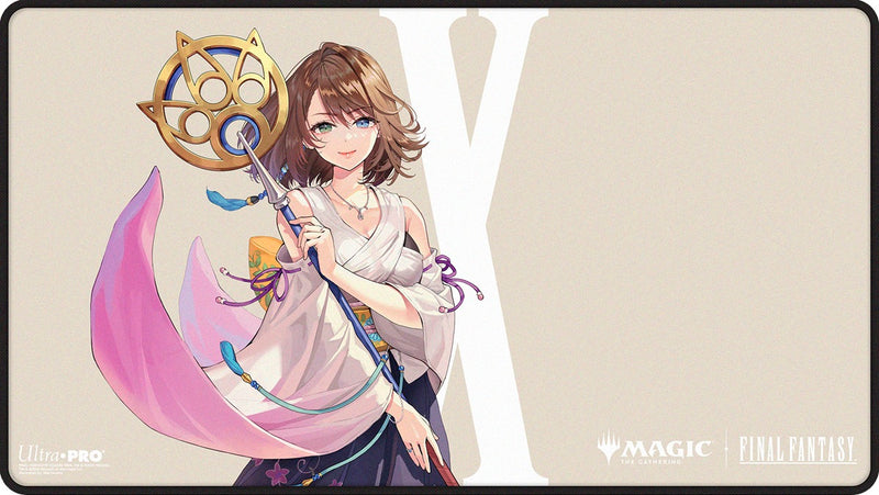 UP Playmat MTG Final Fantasy Yuna, Grand Summoner Black Stitched (Pre-Order)