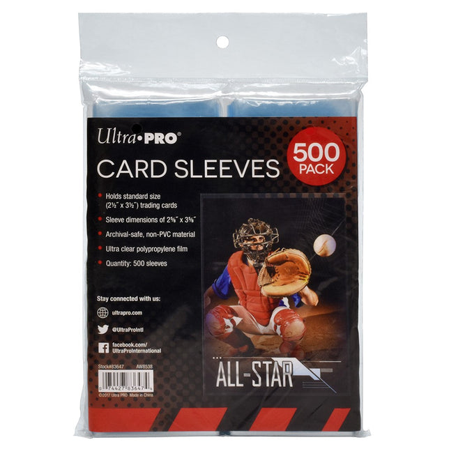 Ultra Pro Penny Card Sleeves Store Safe 500ct